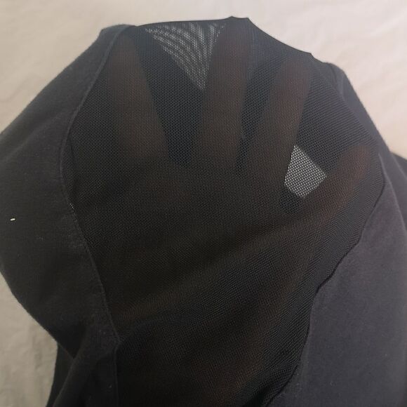 Material Girl Bodycon Net Back Mini Dress Medium Black - Picture 13 of 16